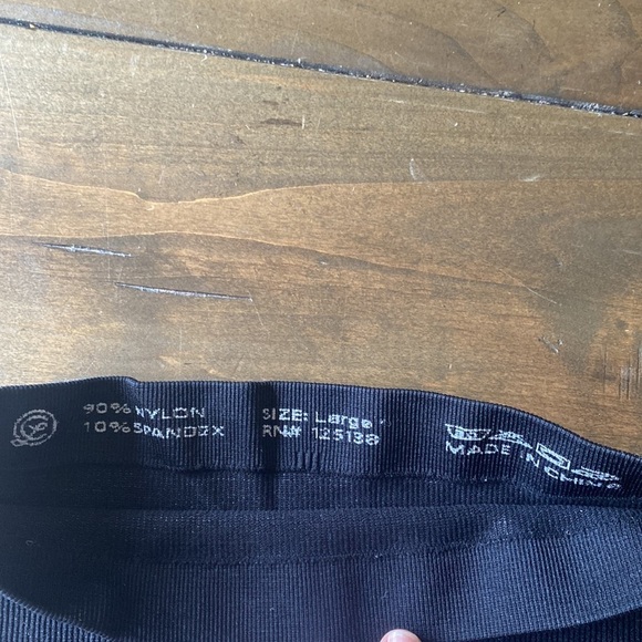 Set of two shapewear girdles nude tan and black high waist slimming size L - Picture 3 of 4